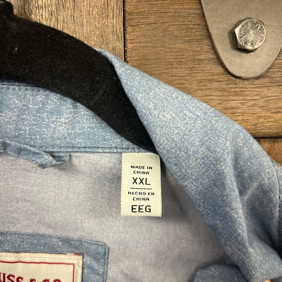 Levi's Lightweight Cotton Shacket Blue Print Size XXL - Picture 8 of 11